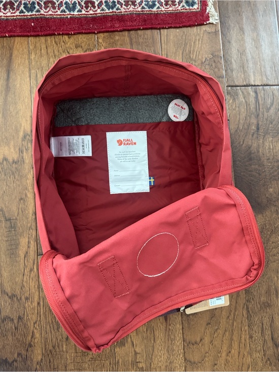 fjallraven mini kanken red random blocked backpack Re-Kanken F23549-320 Sportique 7 L Fjallraven develops equipment for active use in the outdoors Fjllrven Unisex Backpack Knken :